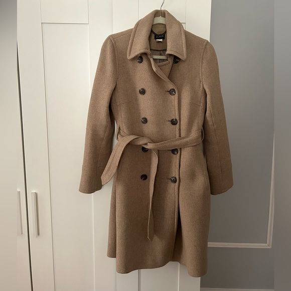 J. Crew Jackets & Coats Jcrew Belted Wool Coat Poshmark